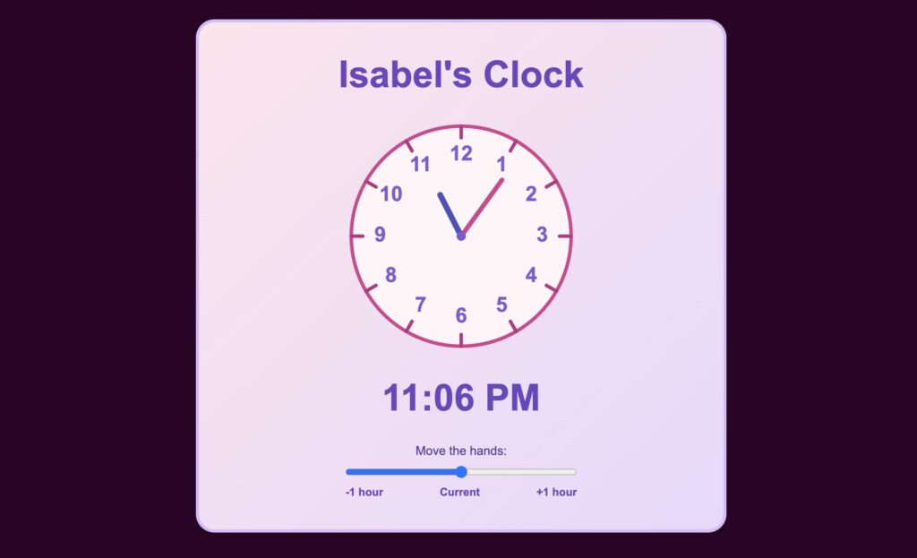 Isabel’s Clock